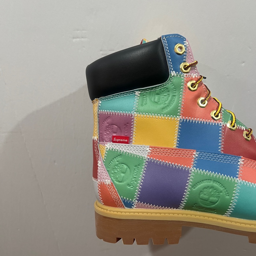 Timberland x Supreme, Mid Lace Waterproof Boot, TB 0A5TBZA6B, Patchwork - Picture 5 of 16